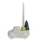5" White Ceramic Truck with Christmas Tree Taper Candlestick Holder